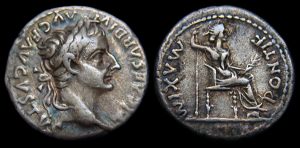 Denarius of the Emperor Tiberius, Tribute Penny. Courtesy of DrusMax (Wikepedia Commons)